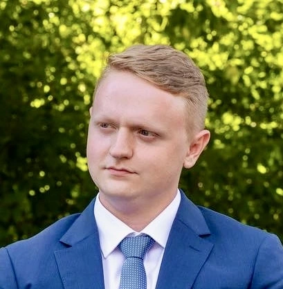 A picture of me in a suit.